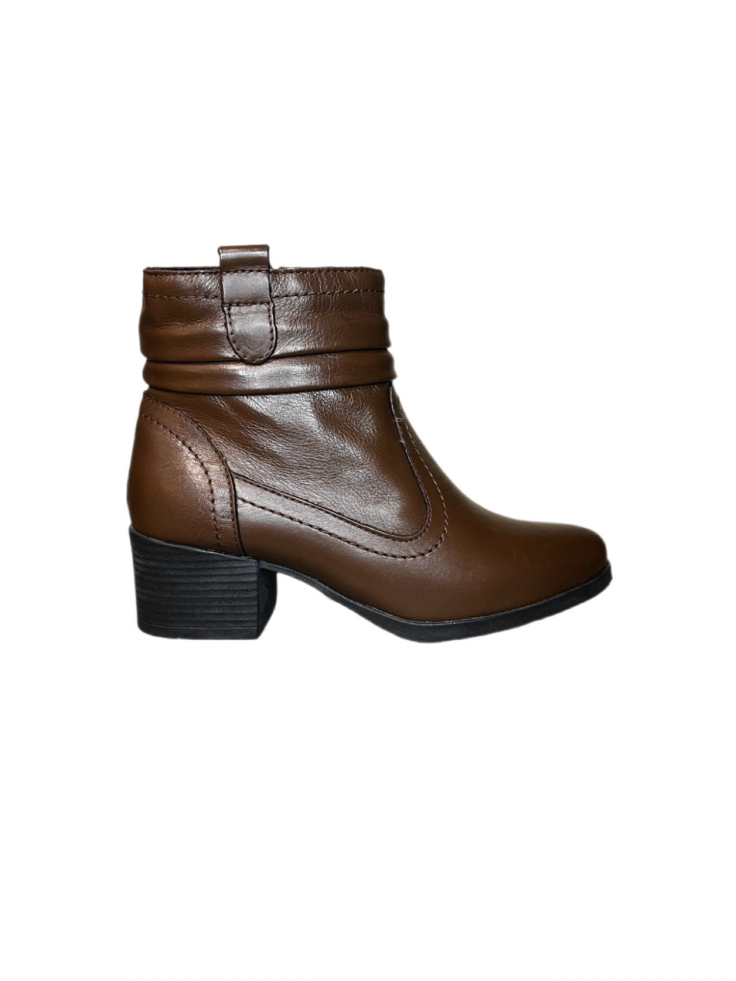 BOTA COURO MARROM ARMAZÉM K