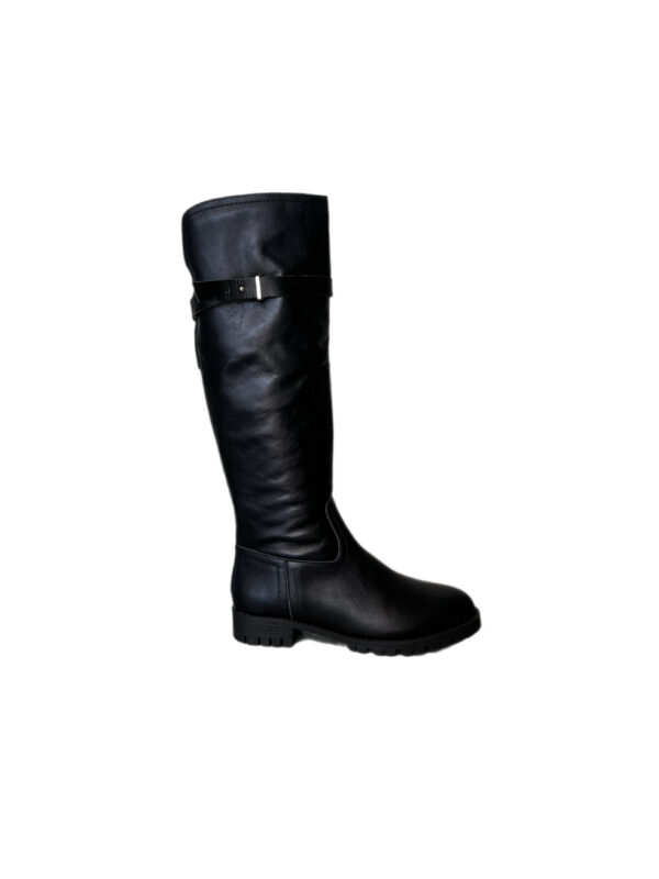 BOTA DUMOND COURO PRETA CANO LONGO