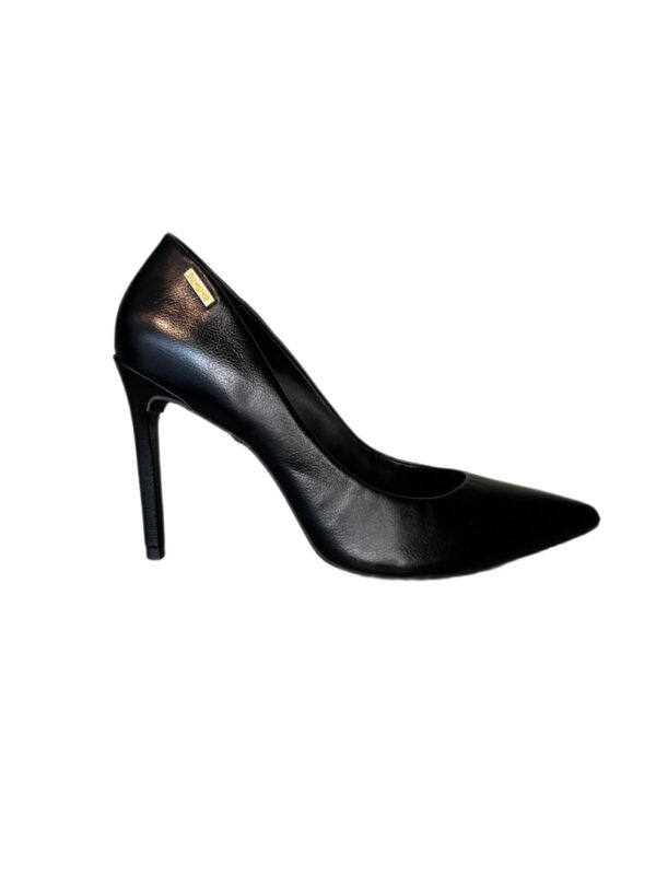 SCARPIN COURO PRETO DUMOND