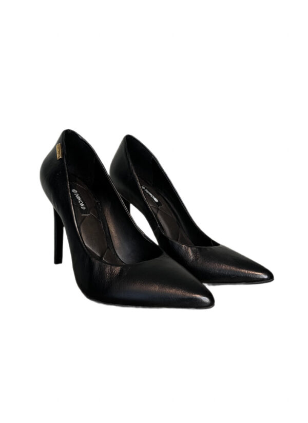 SCARPIN COURO PRETO DUMOND - Imagem 2