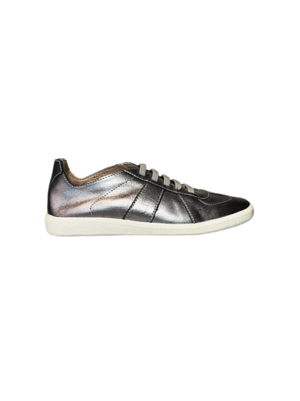 TENIS COURO PRATA ARMAZEM K