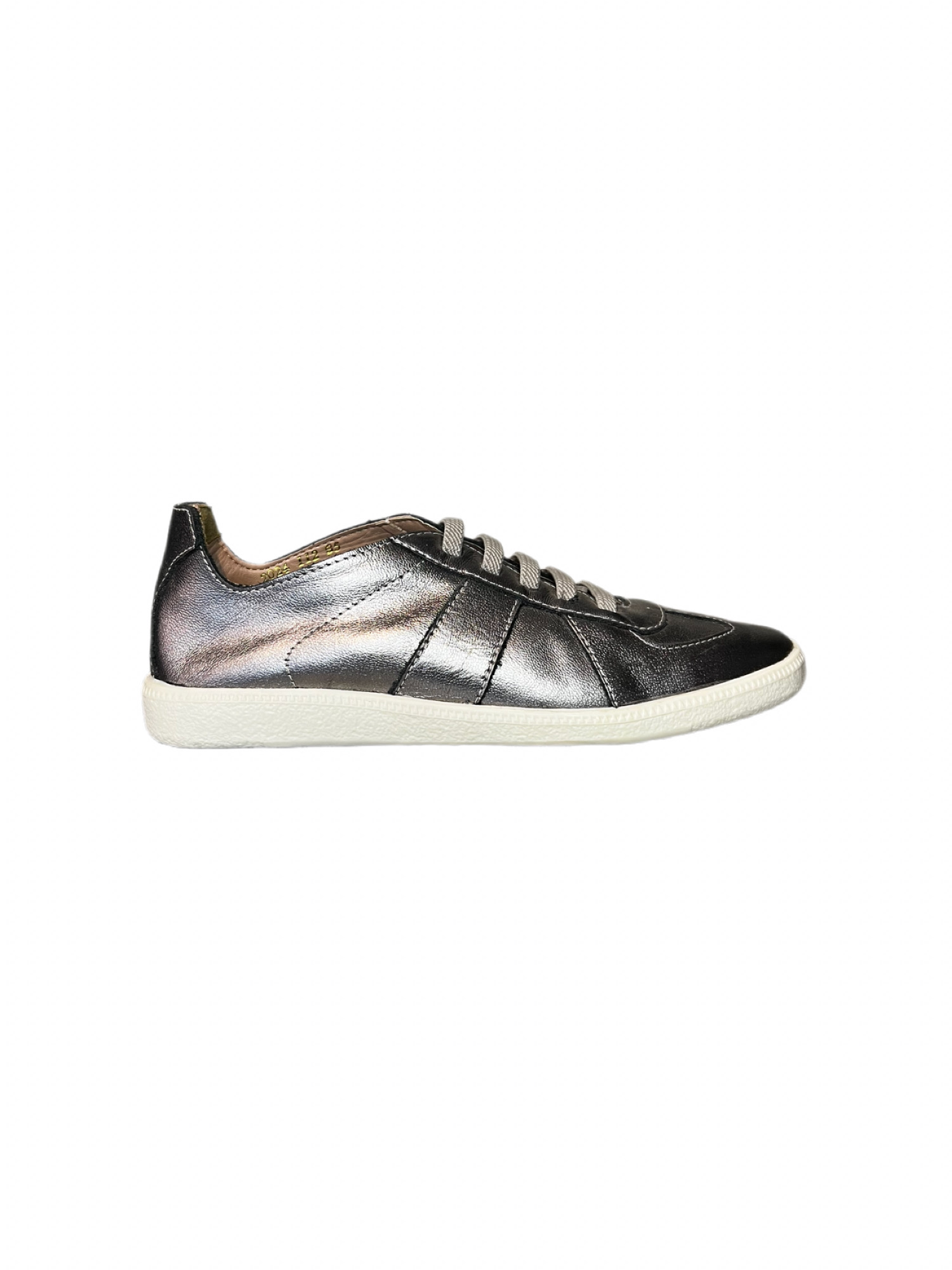 TENIS COURO PRATA ARMAZEM K