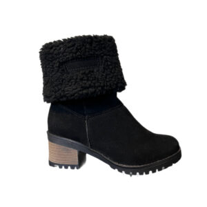 BOTA SUEDE/LÃ PRETA ARMAZÉM K