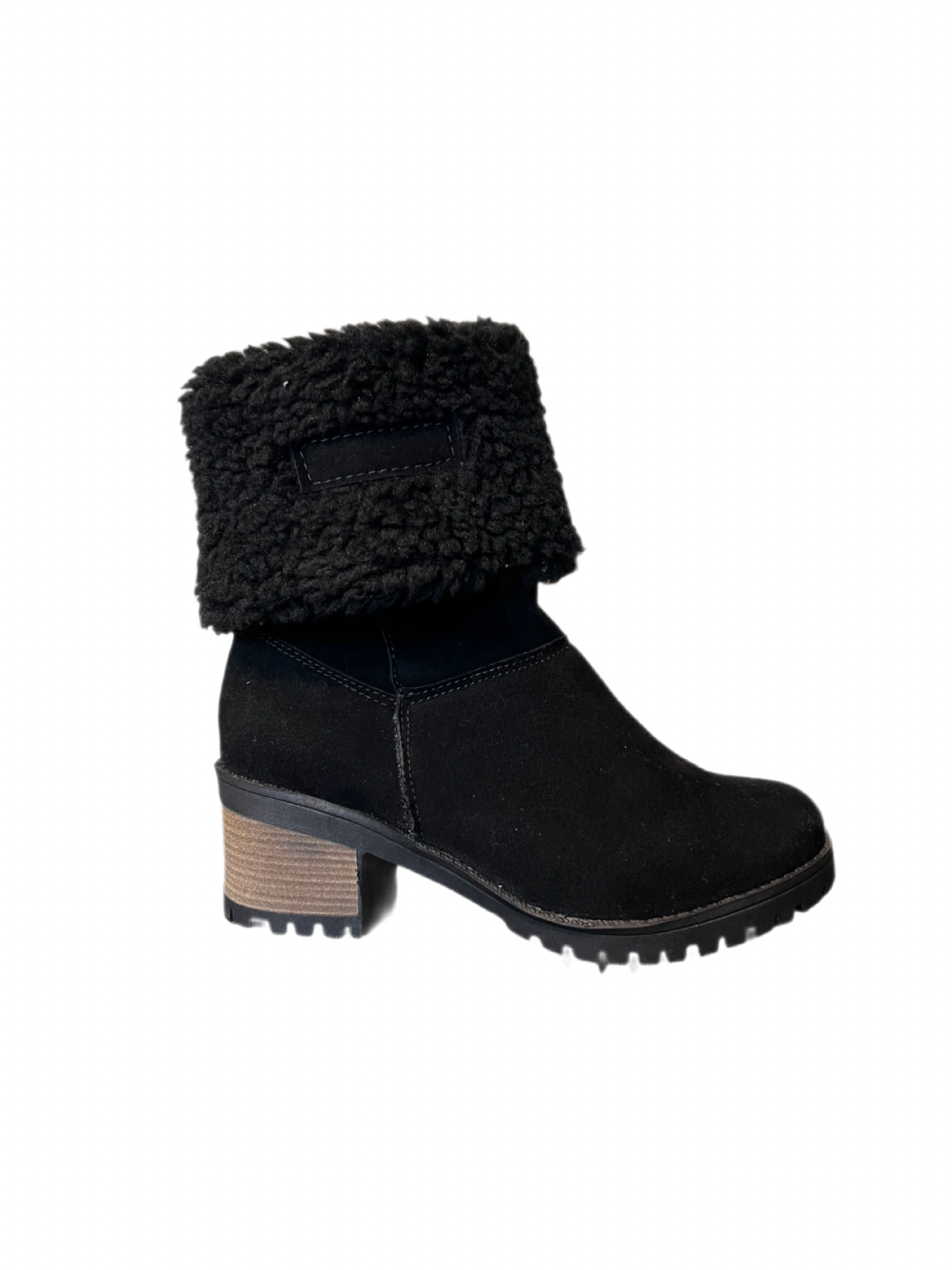 BOTA SUEDE/LÃ PRETA ARMAZÉM K